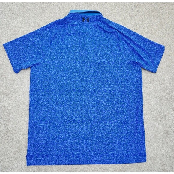 Under Armour The Iso-Chill Polo Golf Shirt Athletics Heather Blue Men L NWT - Picture 9 of 9